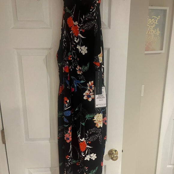 XL Rachel Roy navy blue floral sleeveless dress - Picture 3 of 5